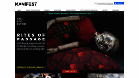 What Manifestgallery.org website looked like in 2023 (2 years ago)