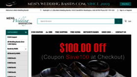 What Mensweddingbands.com website looked like in 2023 (1 year ago)
