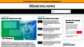 What Medicine.news website looked like in 2023 (1 year ago)