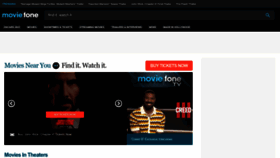 What Moviefone.com website looked like in 2023 (1 year ago)