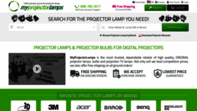 What Myprojectorlamps.com website looked like in 2023 (1 year ago)