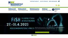 What Medienanstalt-mv.de website looked like in 2023 (1 year ago)