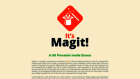 What Magit.vc website looked like in 2023 (1 year ago)