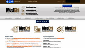 What Medchi.org website looked like in 2023 (1 year ago)