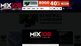 What Mix108.com website looked like in 2023 (1 year ago)