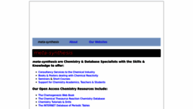 What Meta-synthesis.com website looked like in 2023 (2 years ago)