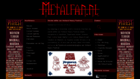 What Metalfan.nl website looked like in 2023 (1 year ago)