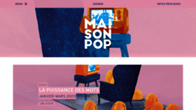 What Maisonpop.fr website looked like in 2023 (2 years ago)