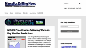 What Marcellusdrilling.com website looked like in 2023 (1 year ago)