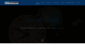 What Mapwindow.org website looked like in 2023 (2 years ago)