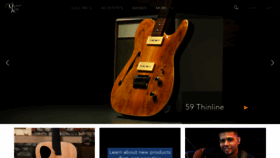 What Michaelkellyguitars.com website looked like in 2023 (1 year ago)
