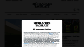 What Muehlacker-tagblatt.de website looked like in 2023 (1 year ago)