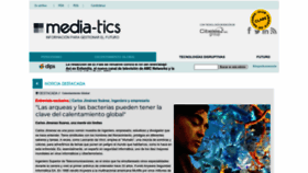 What Media-tics.com website looked like in 2023 (1 year ago)