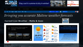 What Maltaweather.com website looked like in 2023 (1 year ago)