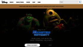What Monstersuniversity.com website looked like in 2023 (1 year ago)