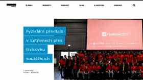 What Matfyz.cz website looked like in 2023 (1 year ago)