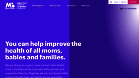 What Marchofdimes.org website looked like in 2023 (1 year ago)