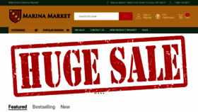 What Marinamarket.com website looked like in 2023 (1 year ago)