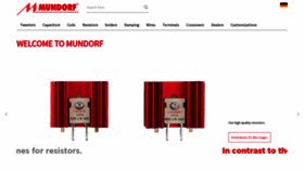 What Mundorf.com website looked like in 2023 (1 year ago)