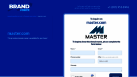 What Master.com website looked like in 2023 (1 year ago)
