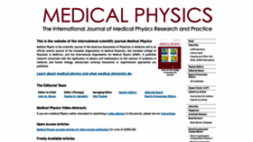 What Medphys.org website looked like in 2023 (3 years ago)
