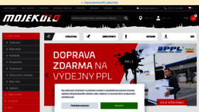 What Mojekolo.cz website looked like in 2023 (1 year ago)