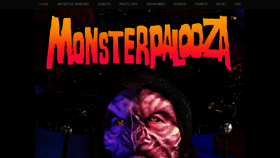 What Monsterpalooza.com website looked like in 2023 (1 year ago)