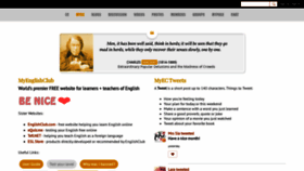 What Myenglishclub.com website looked like in 2023 (1 year ago)