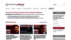 What Marketingsherpa.com website looked like in 2023 (1 year ago)