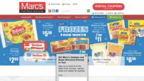 What Marcs.com website looked like in 2023 (1 year ago)