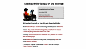 What Mattdm.org website looked like in 2023 (3 years ago)