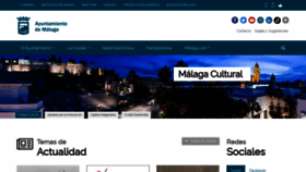 What Malaga.eu website looked like in 2023 (1 year ago)
