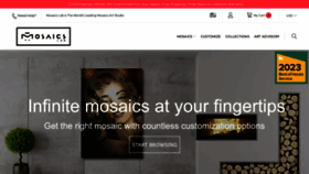 What Mosaicslab.com website looked like in 2023 (1 year ago)