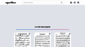 What Mipartitura.com website looked like in 2023 (1 year ago)
