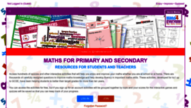 What Maths4everyone.com website looked like in 2023 (1 year ago)