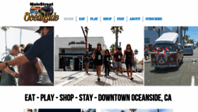 What Mainstreetoceanside.com website looked like in 2023 (1 year ago)