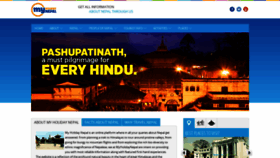 What Myholidaynepal.com website looked like in 2023 (1 year ago)