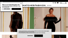 What Matchesfashion.com website looked like in 2023 (1 year ago)