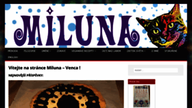 What Miluna-venca.cz website looked like in 2023 (1 year ago)