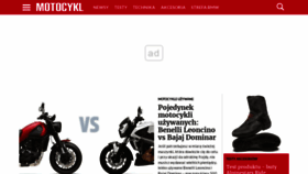 What Motocykl-online.pl website looked like in 2023 (1 year ago)