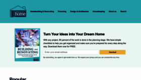 What Makingthishome.com website looked like in 2023 (1 year ago)