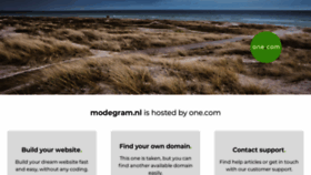 What Modegram.nl website looked like in 2023 (1 year ago)