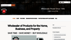 What Mazerwholesale.com website looked like in 2023 (1 year ago)