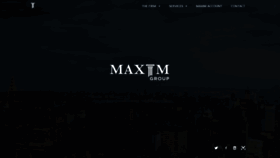 What Maximgrp.com website looked like in 2023 (1 year ago)
