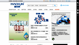 What Macklin.cn website looked like in 2023 (1 year ago)