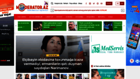 What Moderator.az website looked like in 2023 (1 year ago)