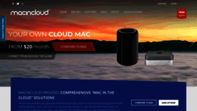 What Macincloud.com website looked like in 2023 (1 year ago)
