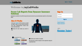 What Mylabworks.com website looked like in 2023 (1 year ago)