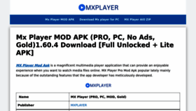 What Mxplayers.net website looked like in 2023 (1 year ago)