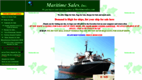 What Maritimesales.com website looked like in 2023 (1 year ago)